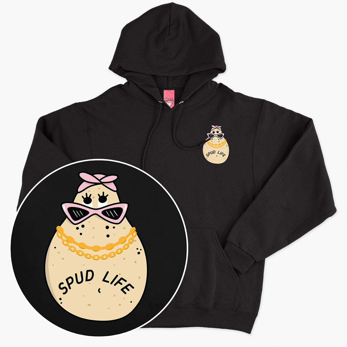 Printed Unisex Hoodie with Cosy Fleece Liner