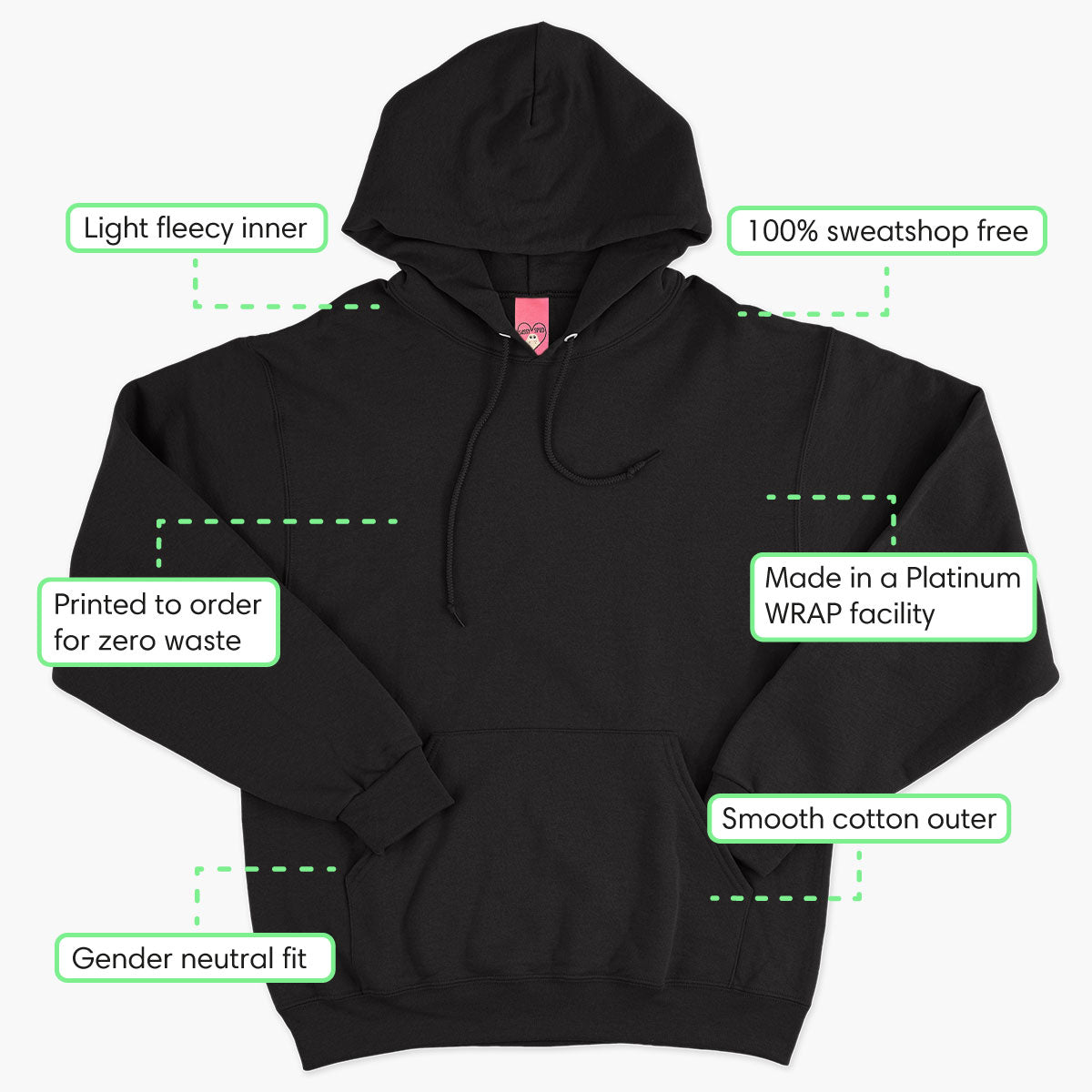 Printed Duck Design Hoodie - Unisex Fit