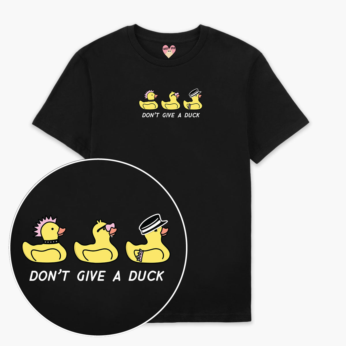 Cute Rubber Ducks Print Organic Cotton Unisex T-Shirt