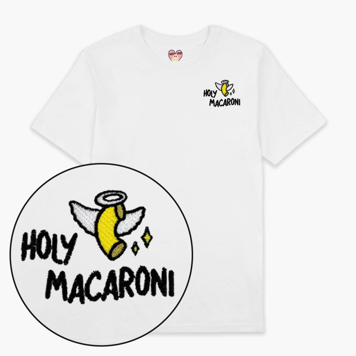 Embroidered Organic Cotton T-Shirt with Cute Detail