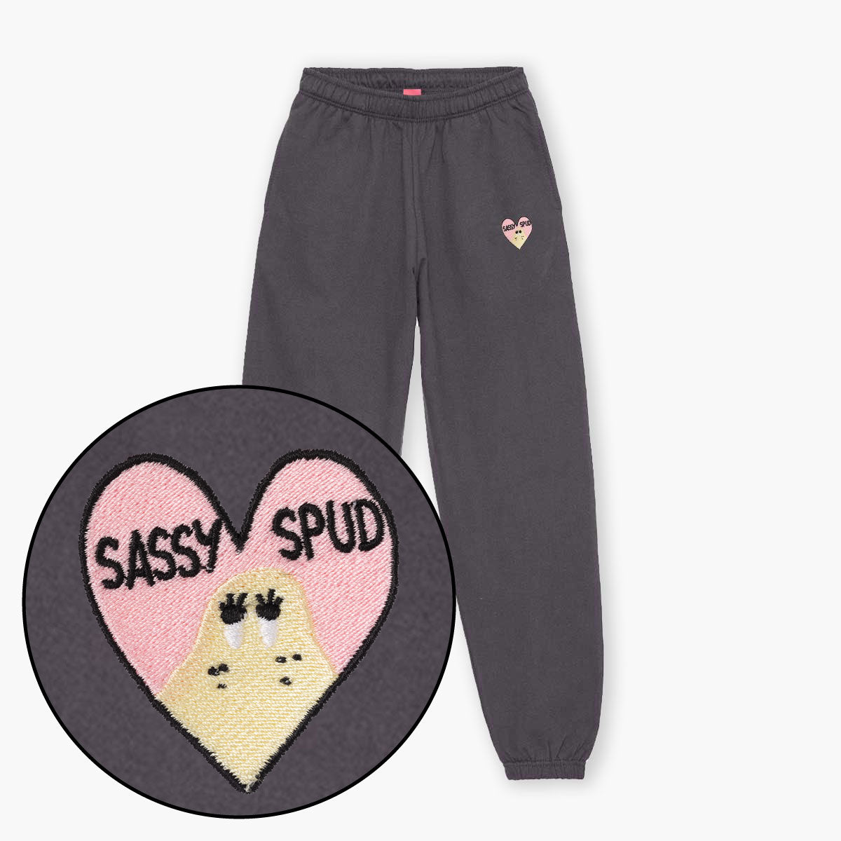 Sassy Embroidered Unisex Joggers | Premium Cotton