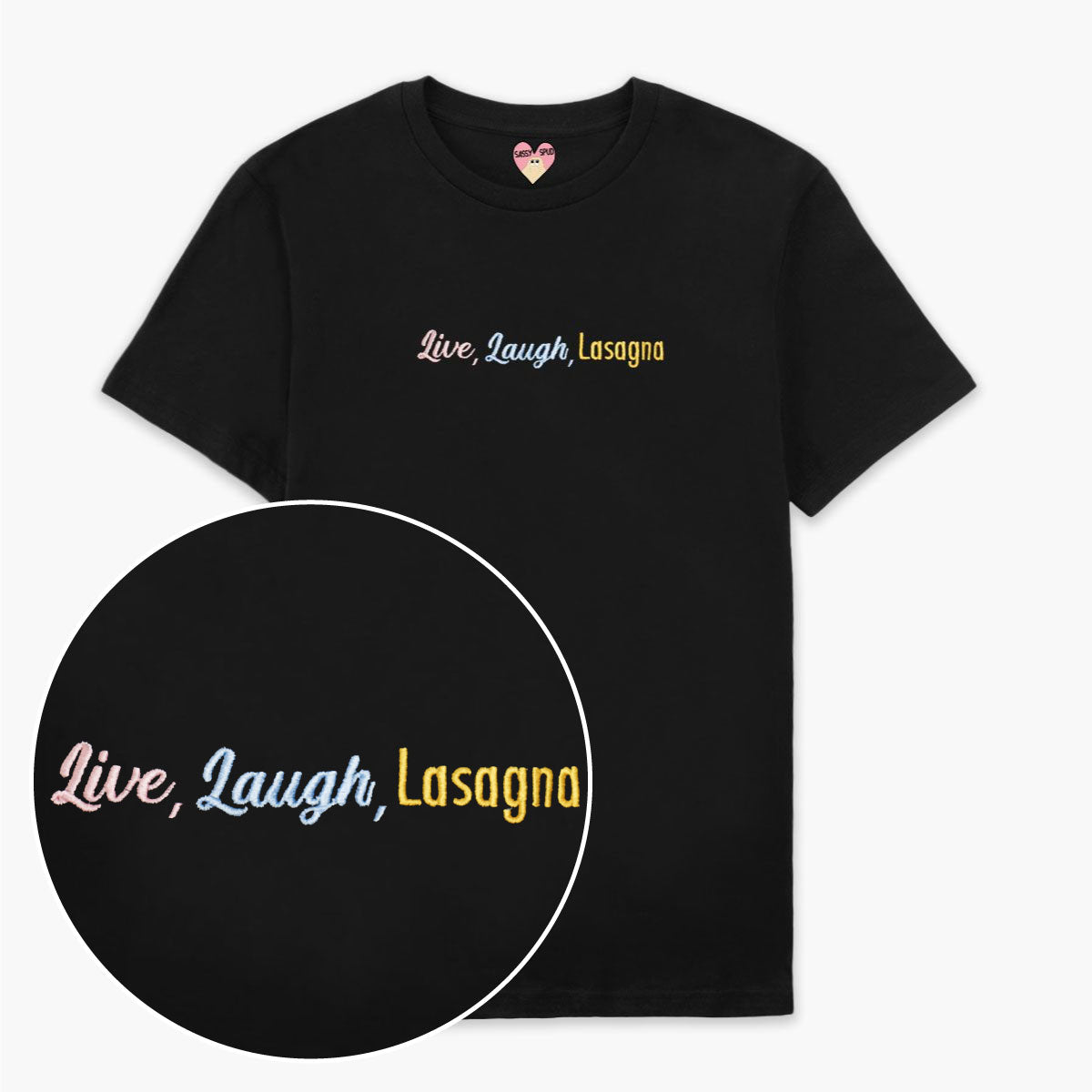 Embroidered Unisex Cotton T-Shirt with Unique Design