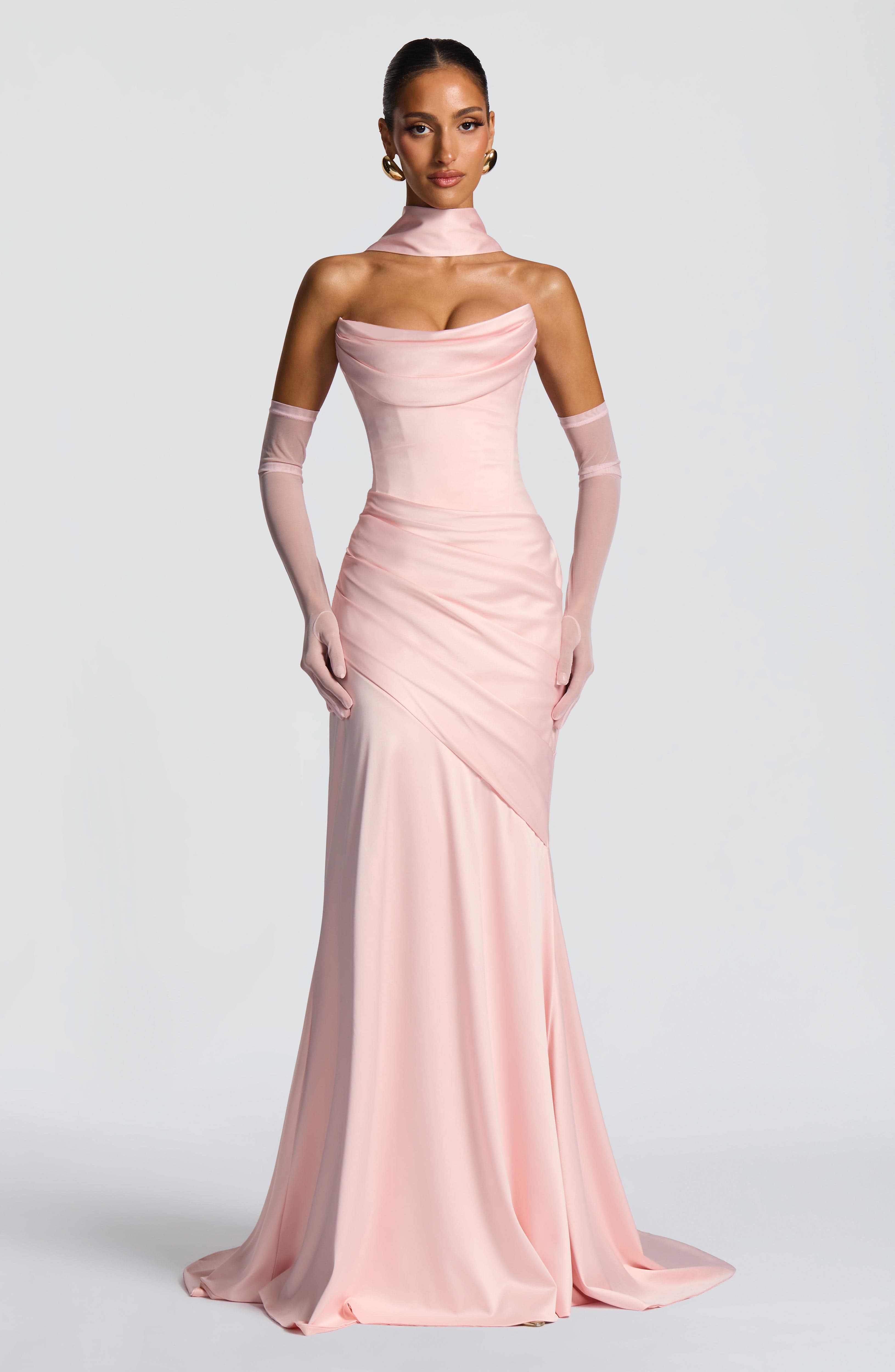 Blush Maxi Dress - Elegant Formal Gown