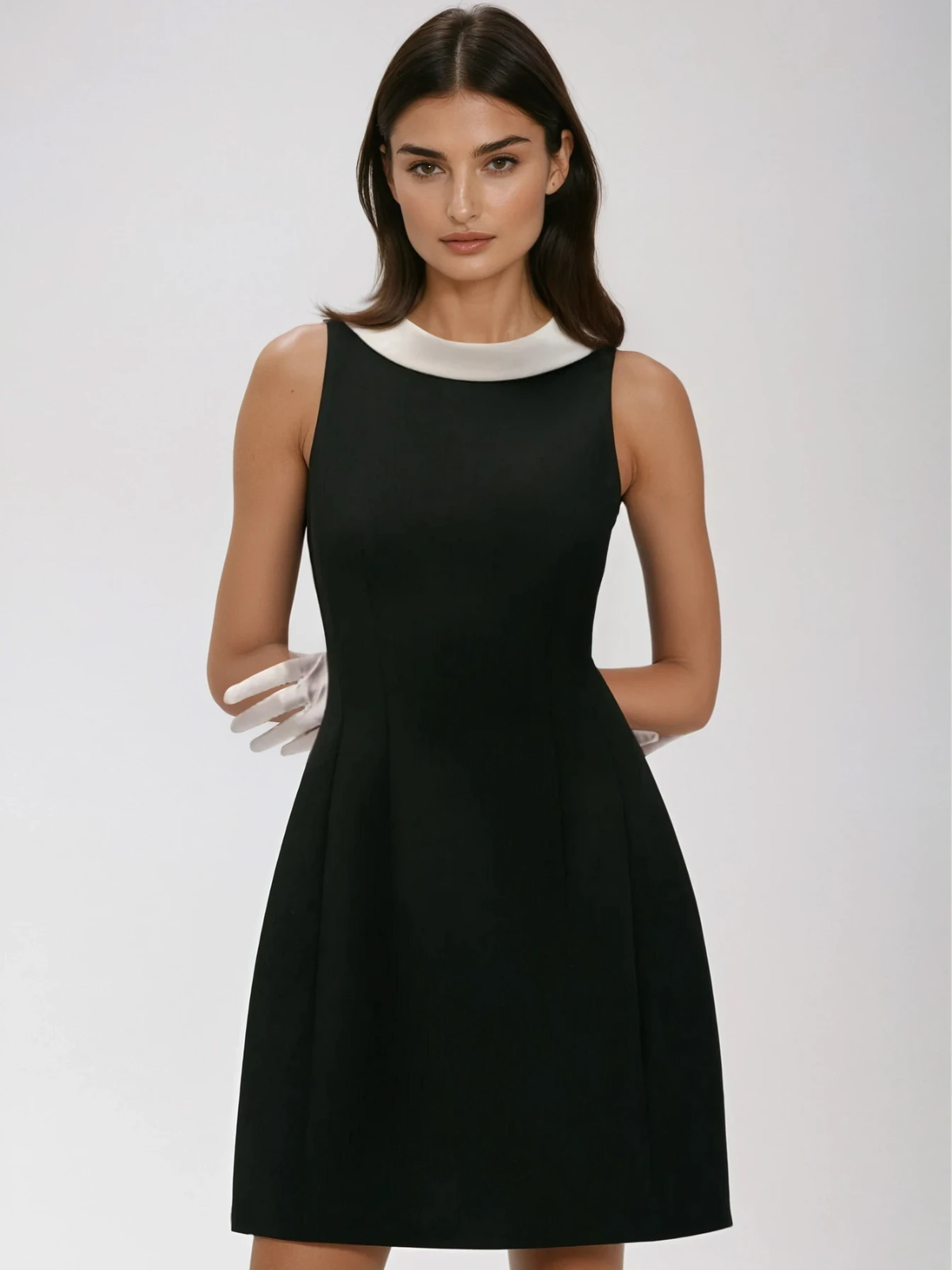 Chic Sleeveless Bow Dress