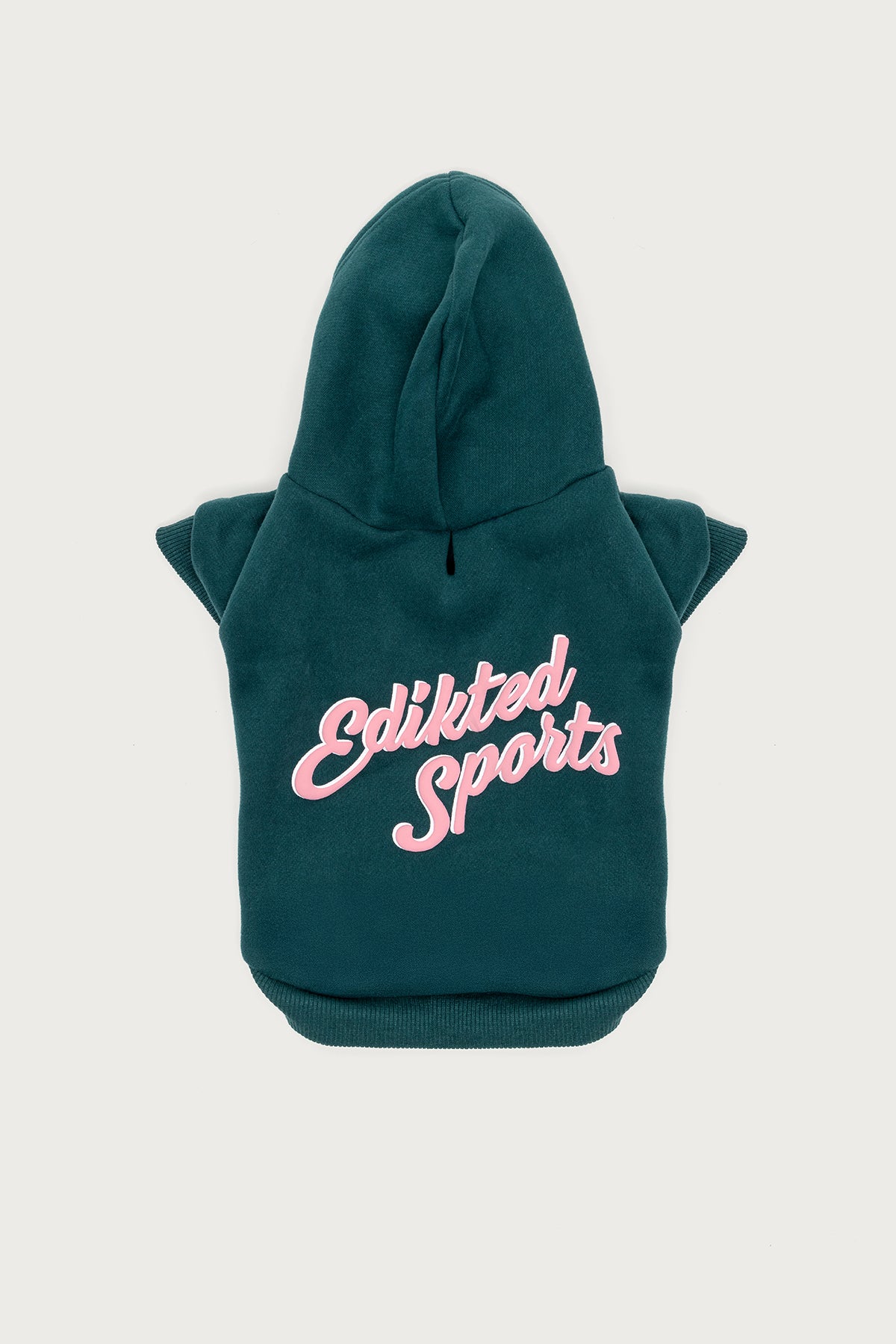 Dark Green Sporty Dog Hoodie - Cozy Pet Apparel