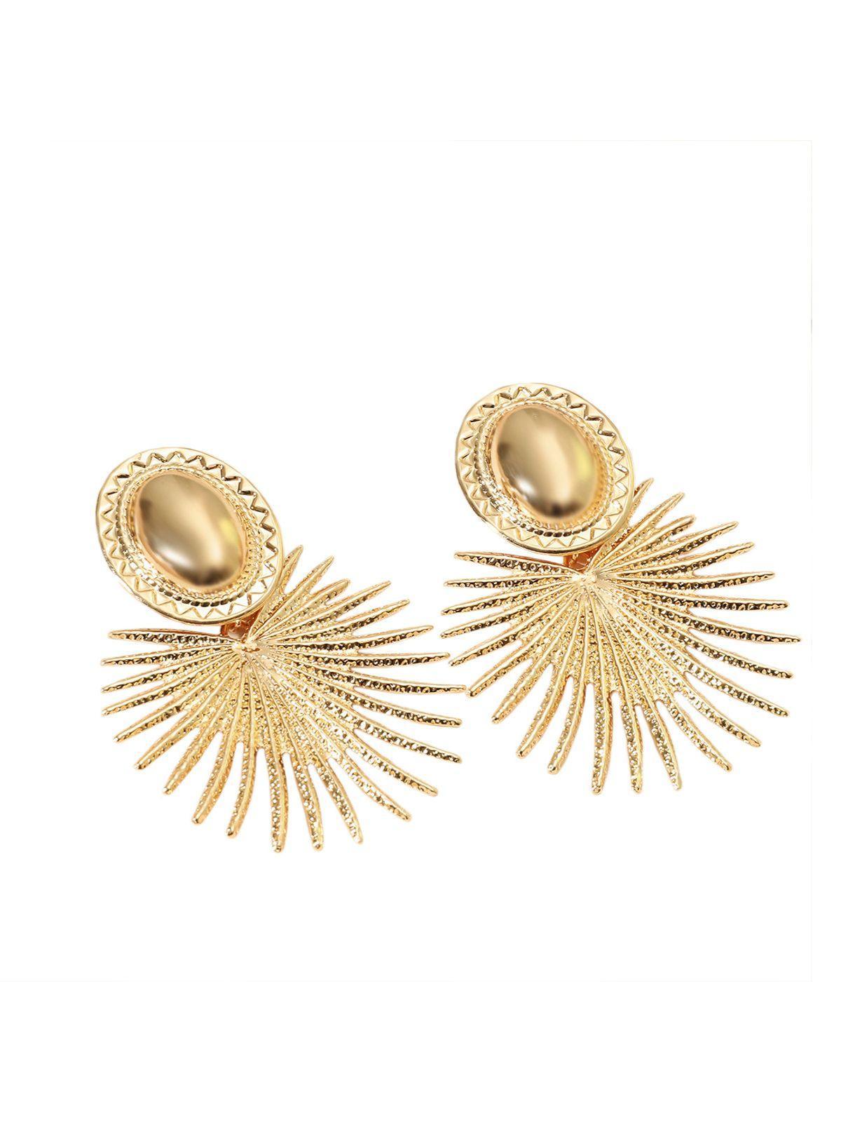 Luxurious Lapis Metal Earrings - Timeless Accessory