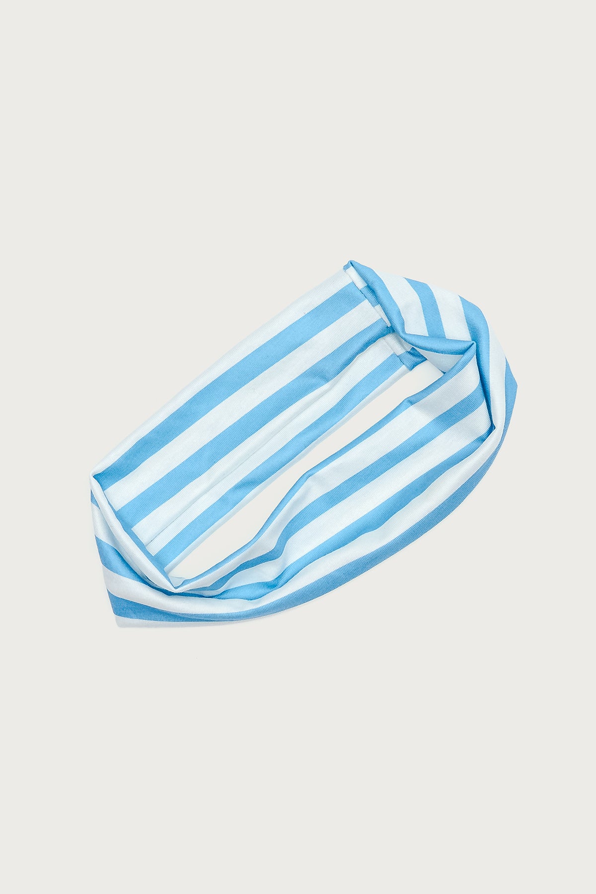 Blue Striped Headband Womens Fashion Hair Accessory