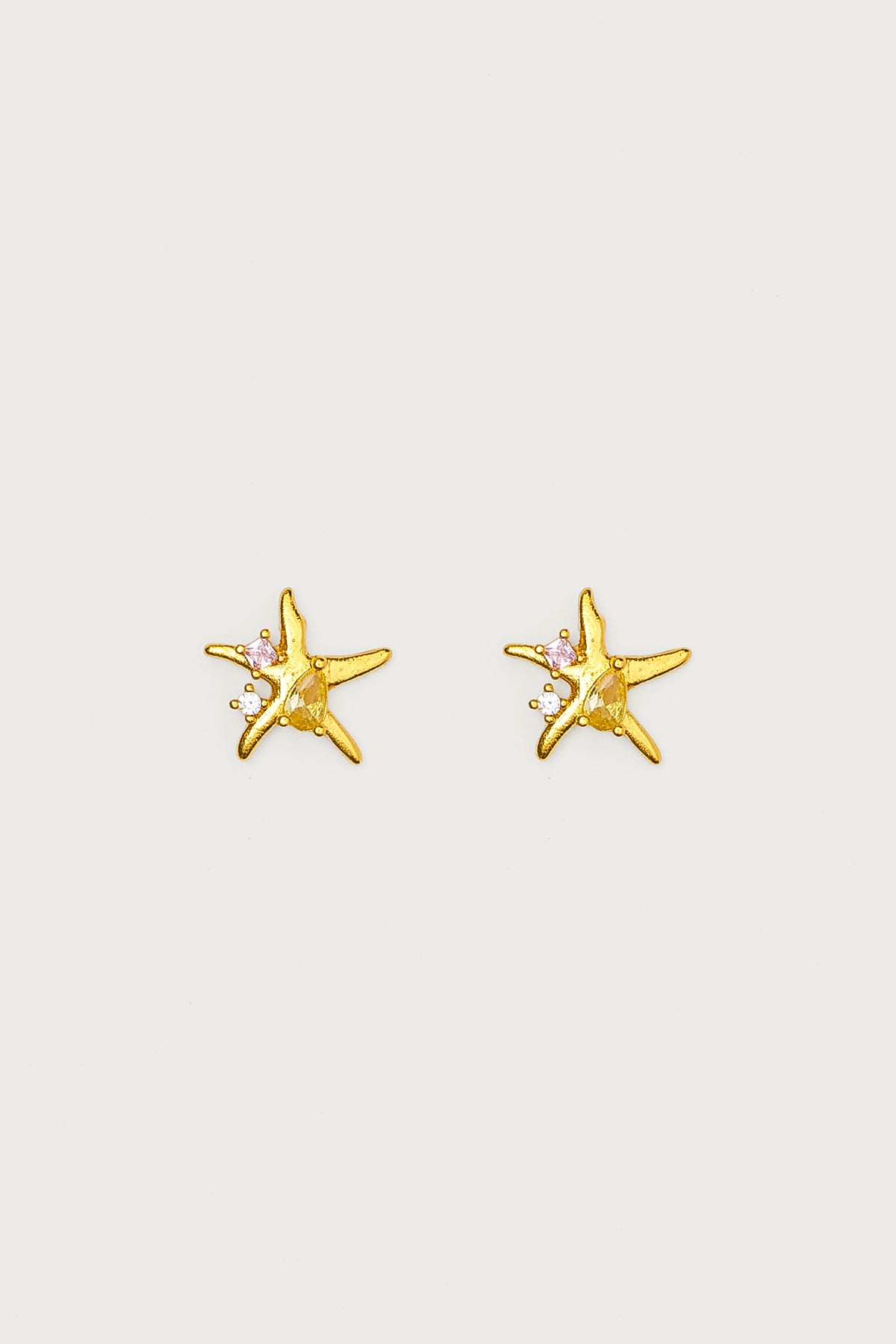 Gold Sea Star Stud Earrings Statement Jewelry