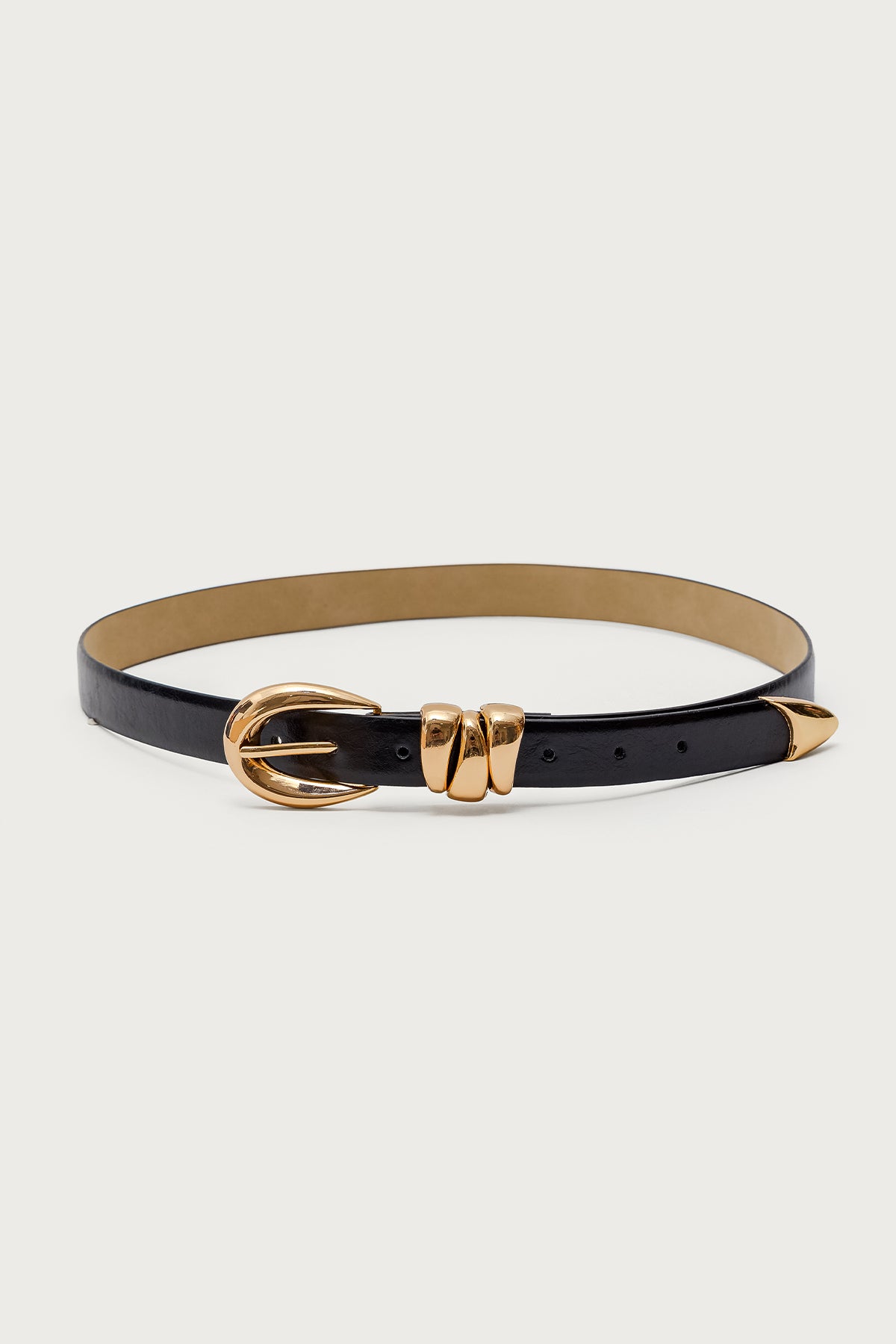 Black Faux Leather Belt for Stylish Accessories Lovers