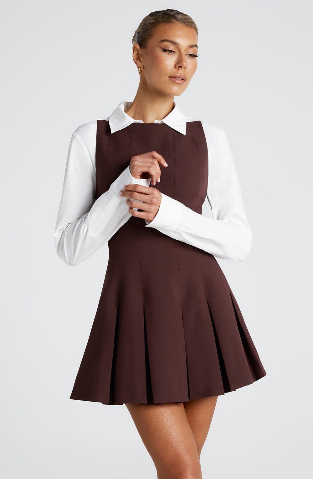 White Cotton Poplin Fitted Shirt - Sophisticated Style