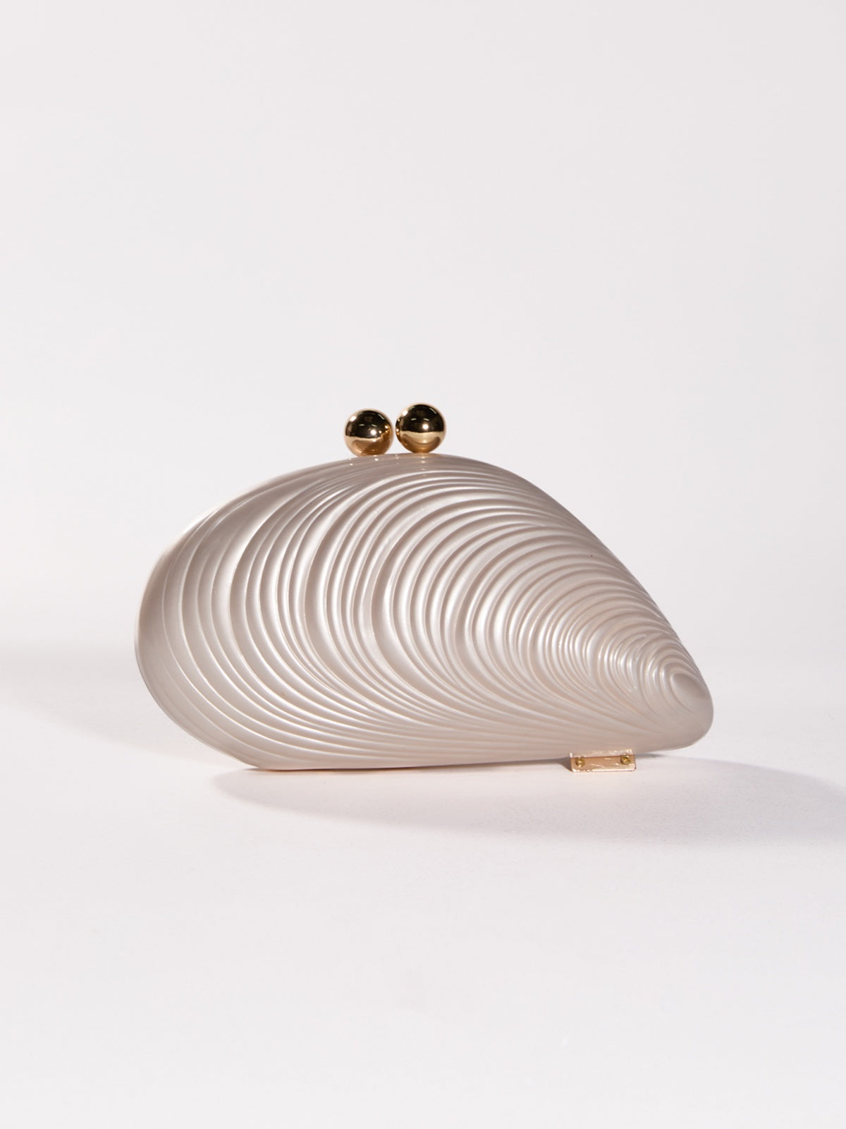 Modern Acrylic Convertible Clutch Bag - White