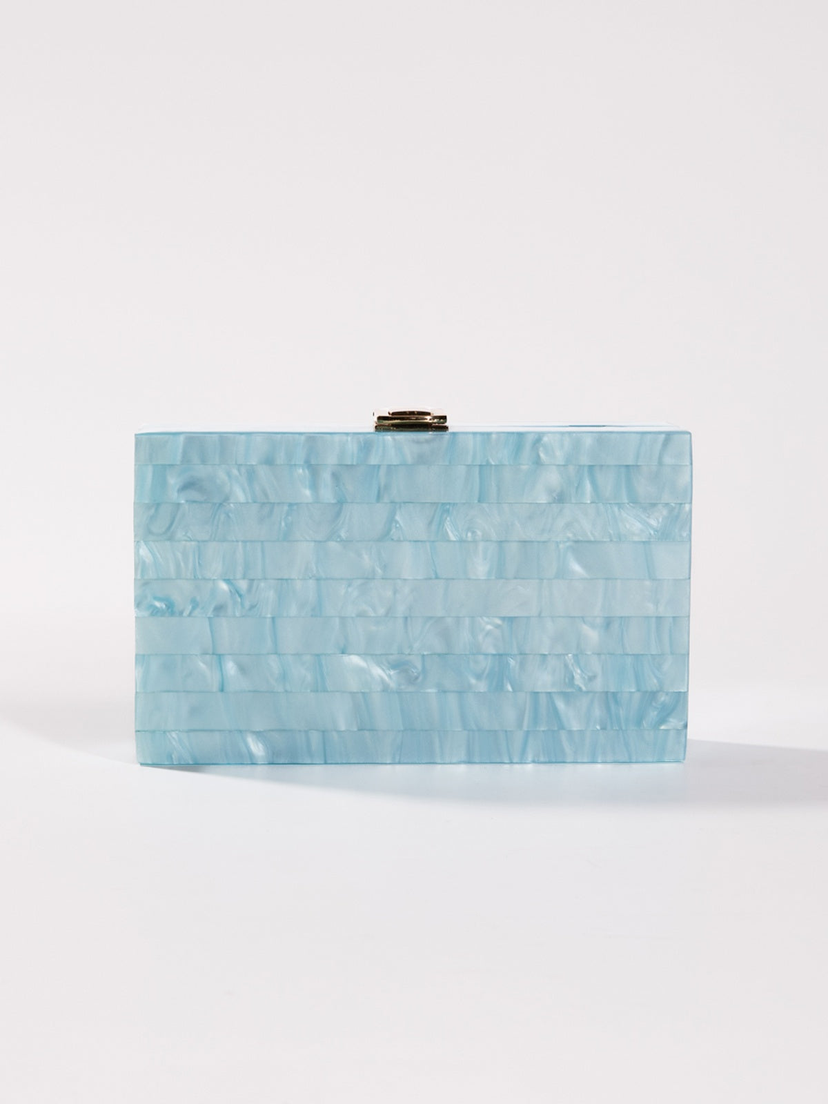 Blue Acrylic Convertible Clutch - Elegant & Versatile Design