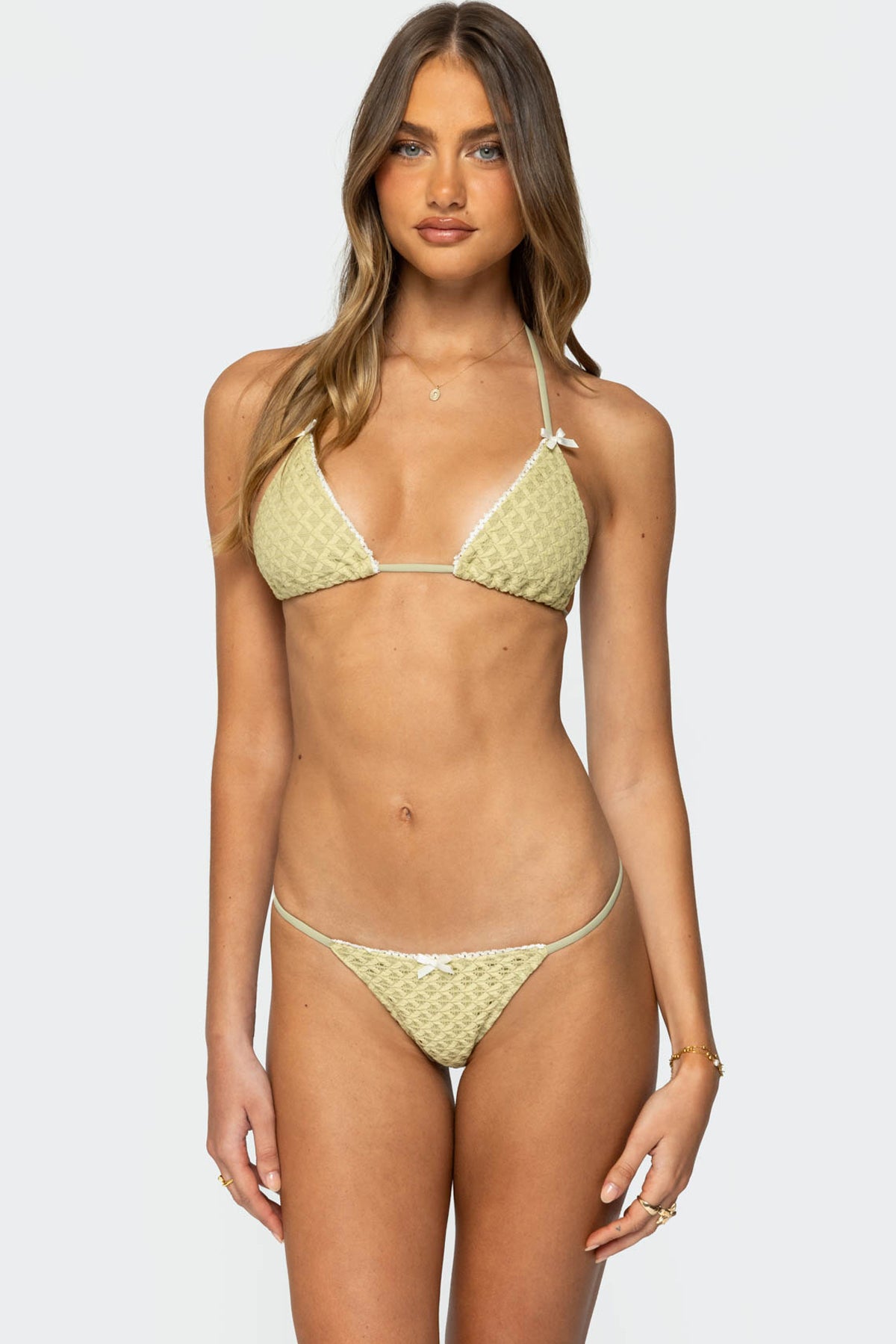 Anna Green Triangle Bikini Top