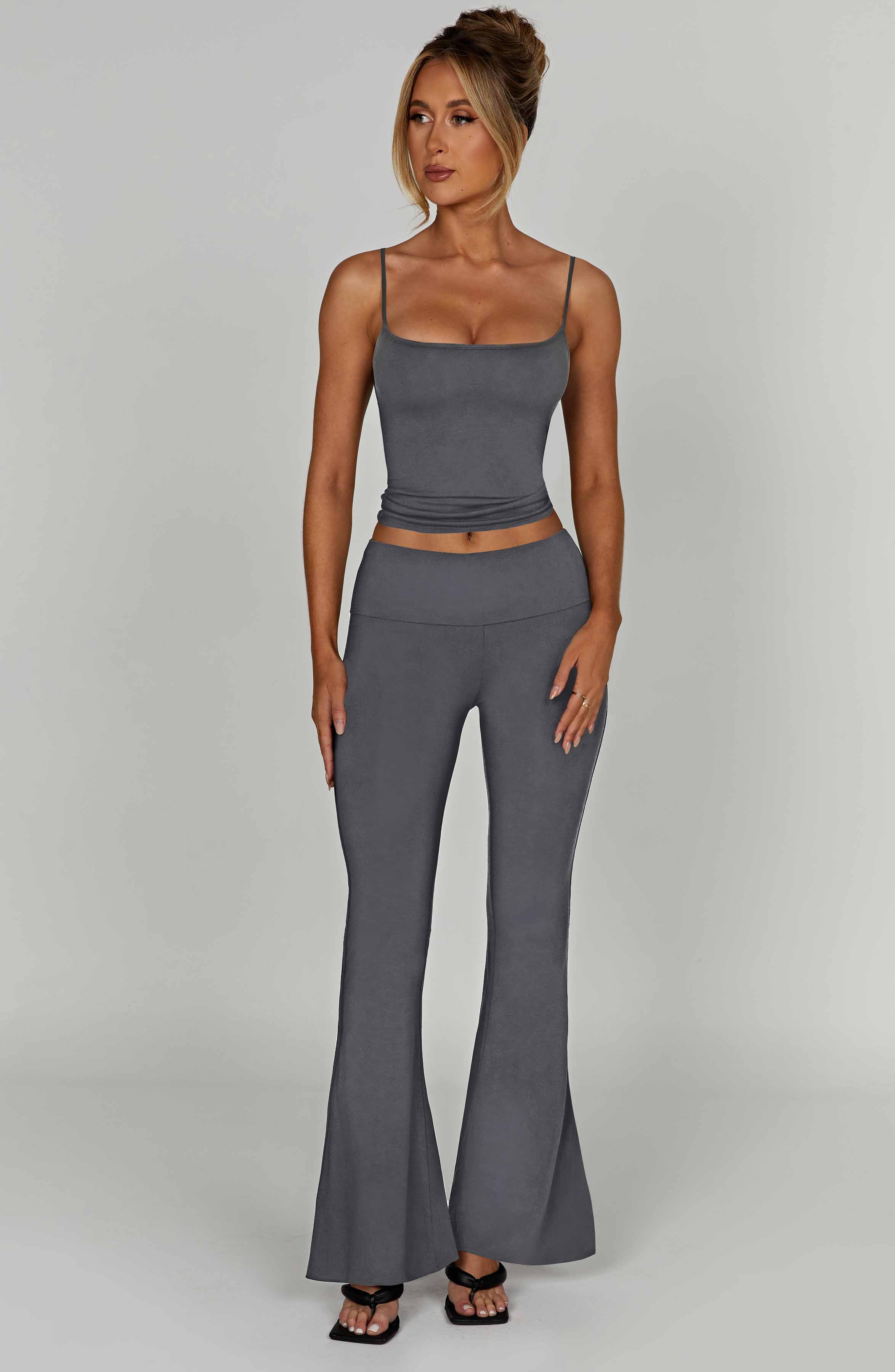 Premium Charcoal Modal Yoga Pants - XS to XXL
