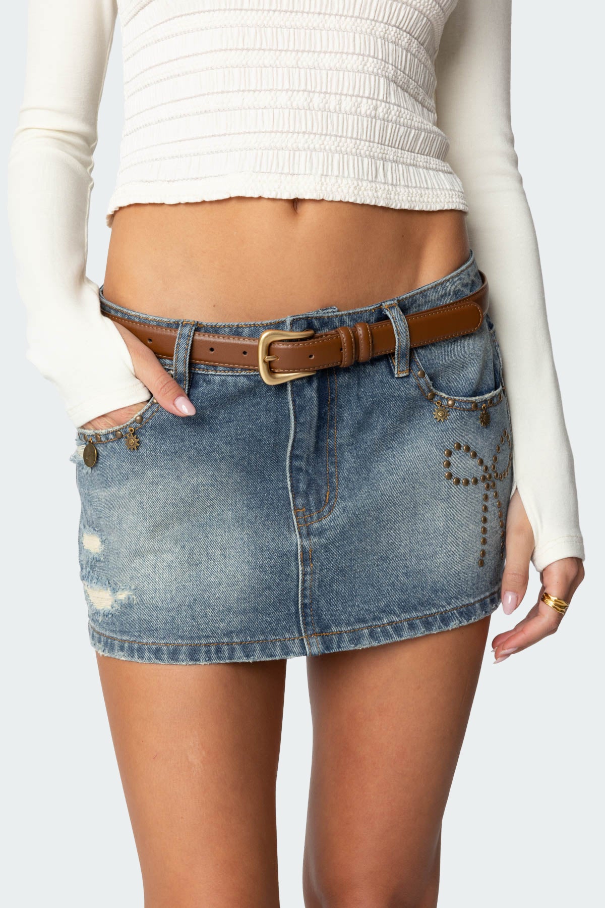 Brown Faux Leather Belt - Classic Accessory for Everyday Style