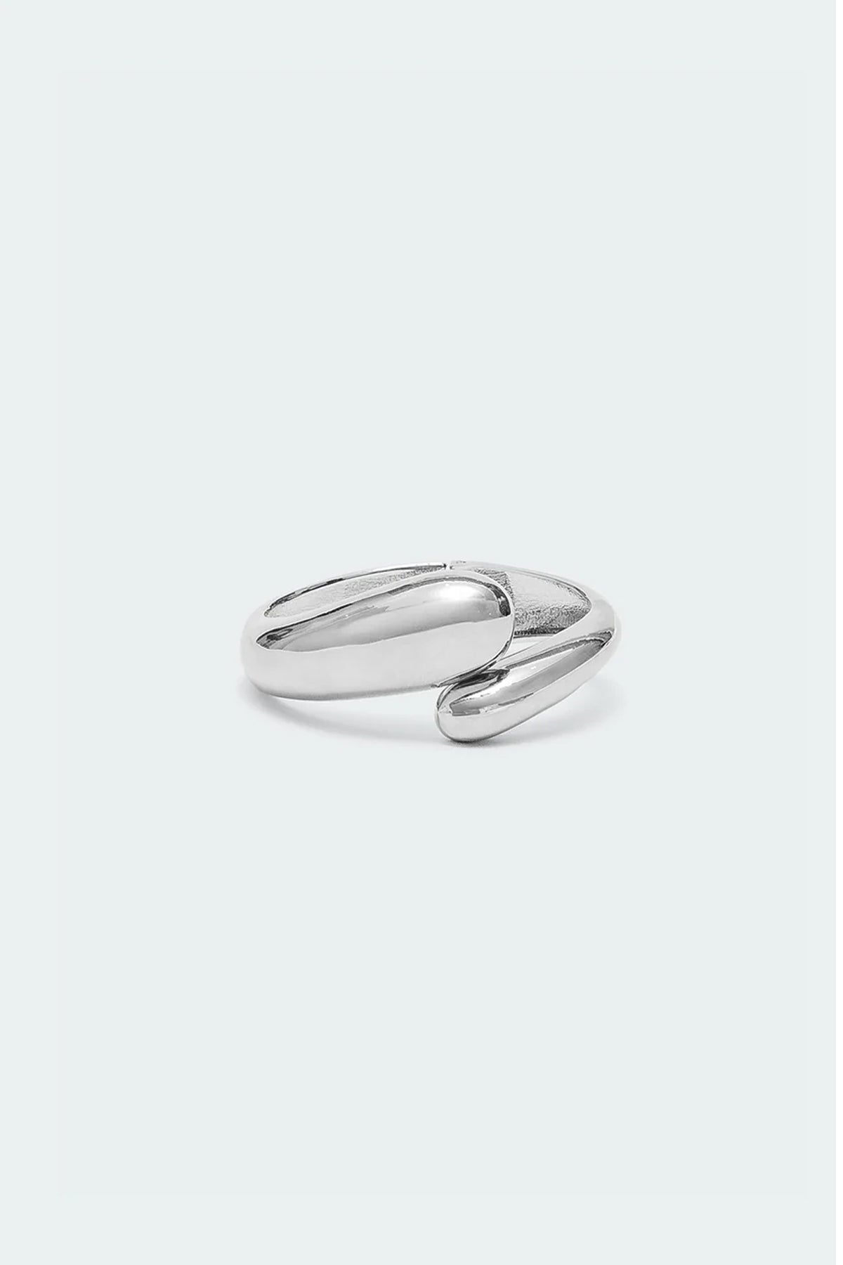 Silver Arm Cuff Bracelet with Wrapped Design