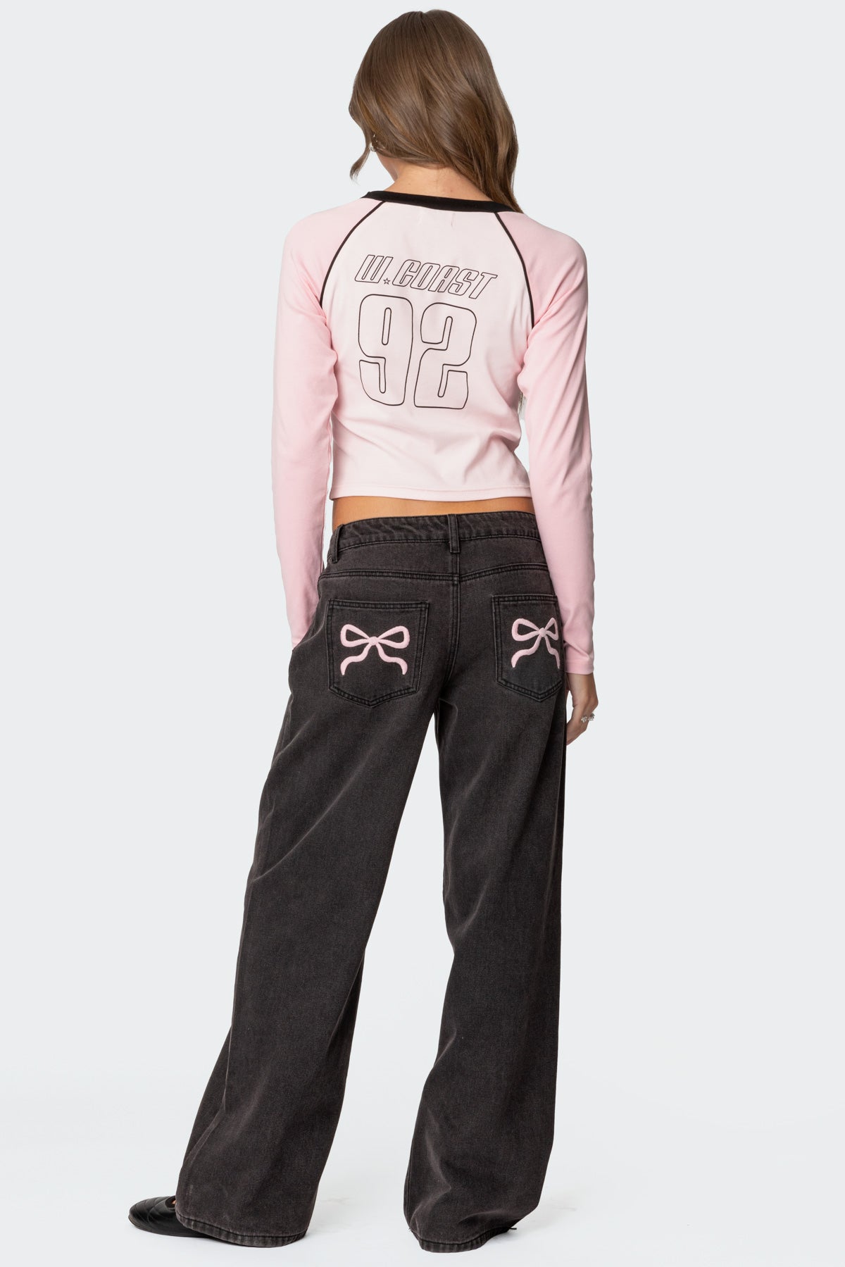 Black Washed Relaxed Jeans - Stylish Denim Pants