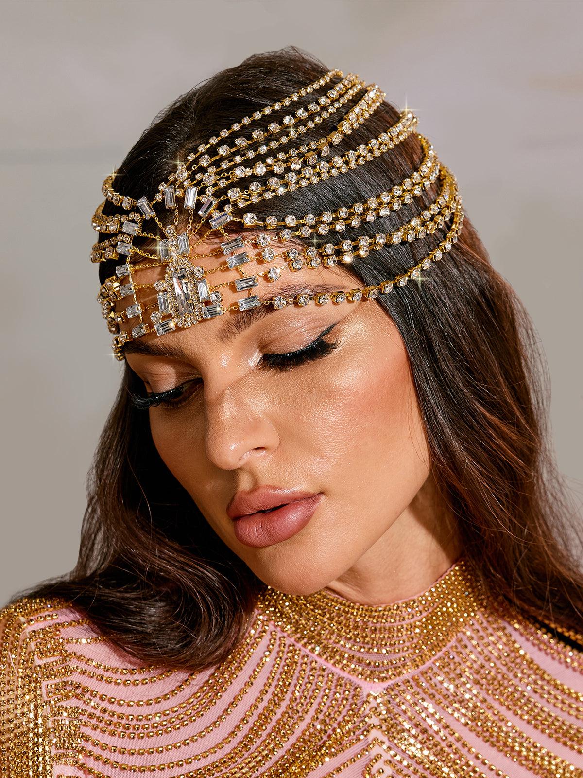 Sparkling Crystal Layered Headband - Elegant Hair Accessory