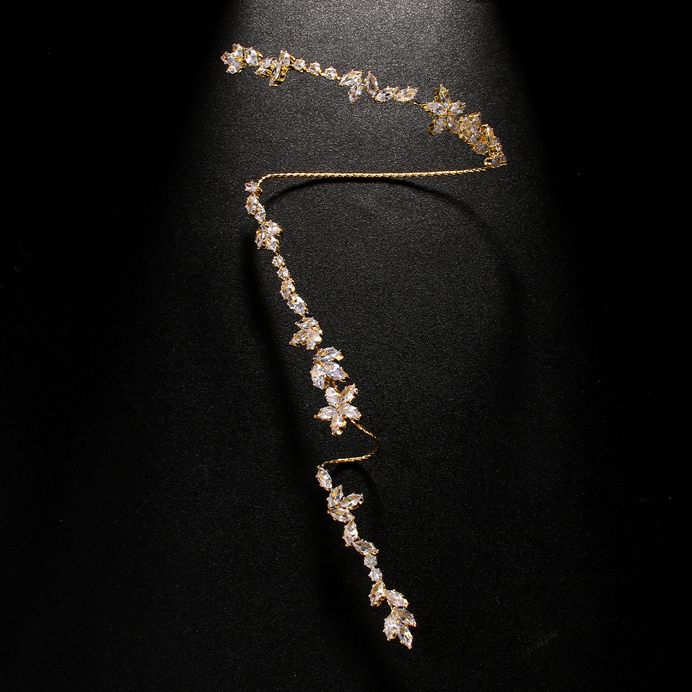 Crystal Gold Metal Bracelet - Fashion Statement Piece