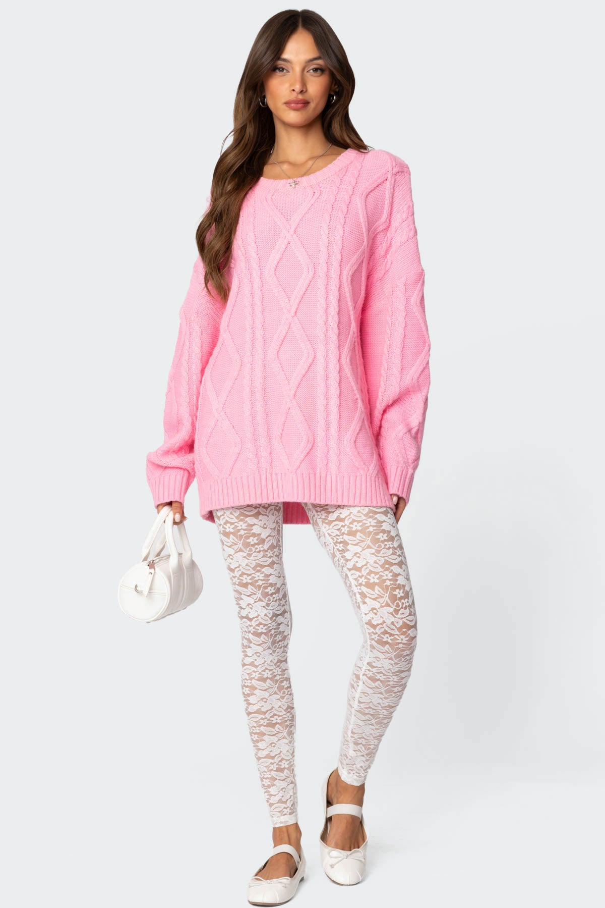 Sheer Lace White Leggings Women Polyester Spandex Low Rise