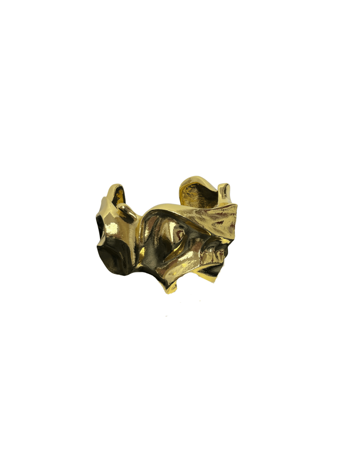 Elegant Metallic Ruched Bracelet - Gold & Silver Options