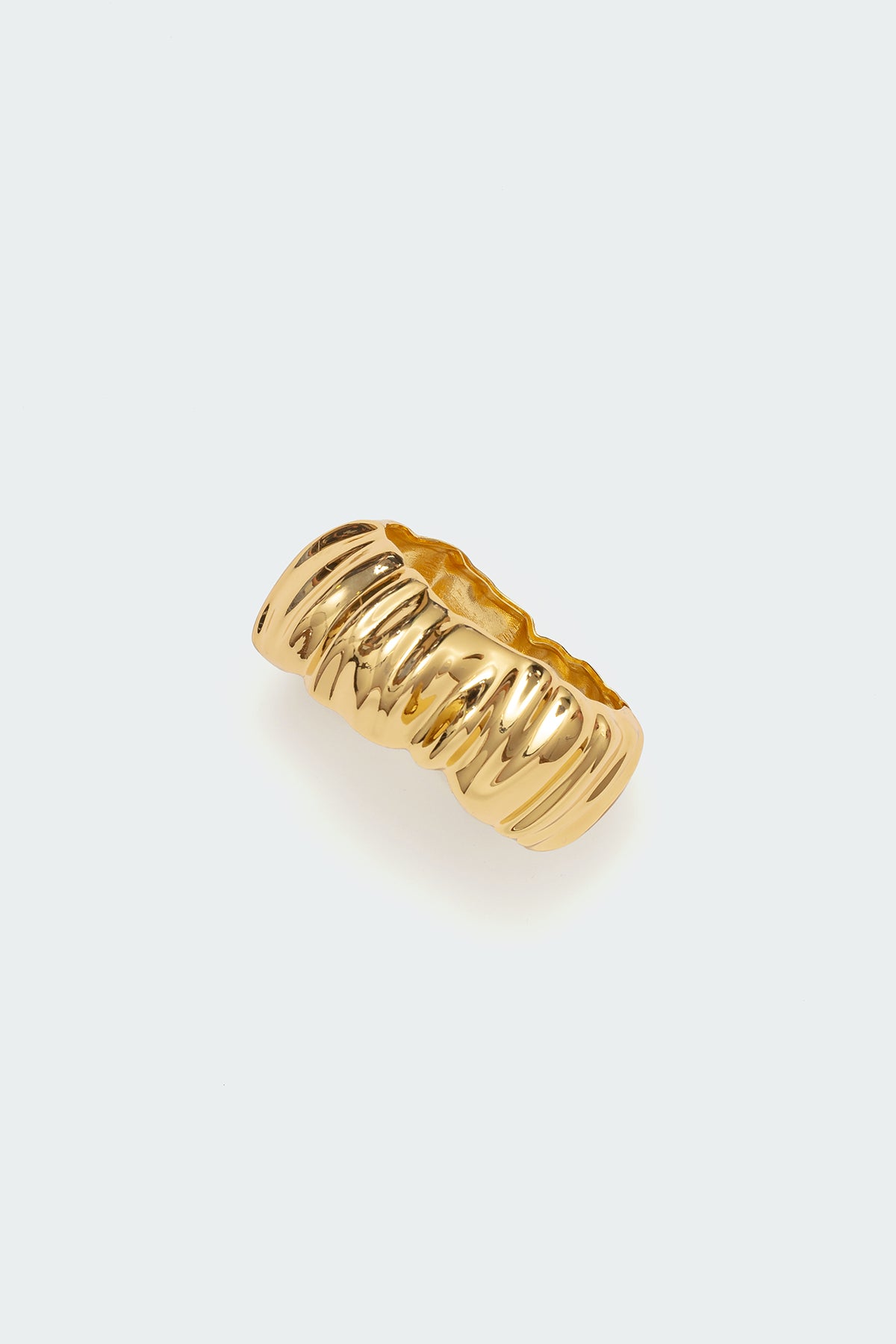 Chunky Gold Bracelet - Statement Abstract Design