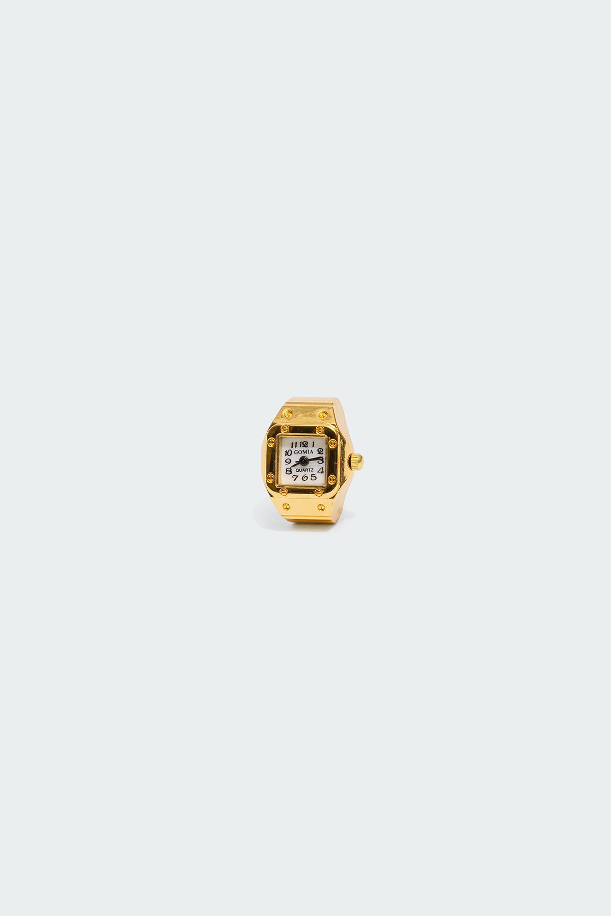 Gold Tone Metal Stretch Fit Jewelry Ring