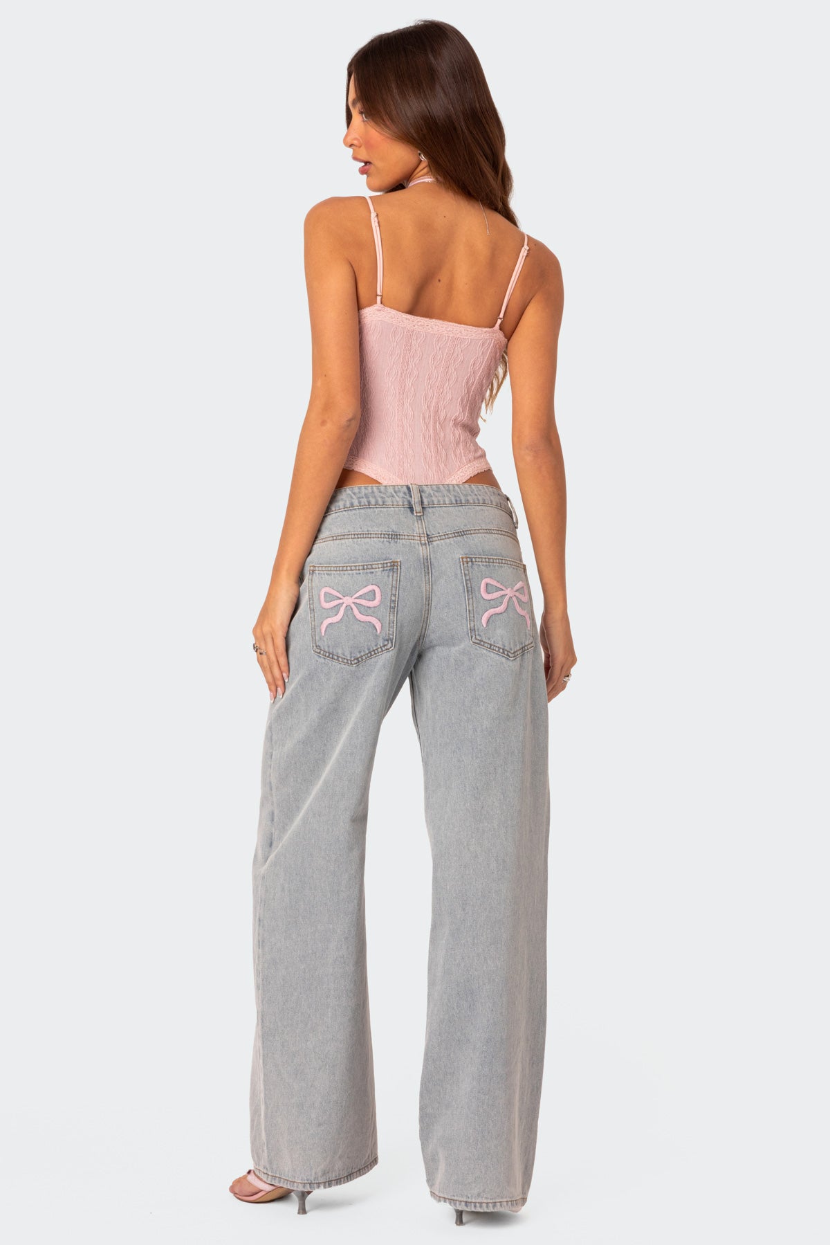 Light Blue Pocketed Relaxed Denim Jeans