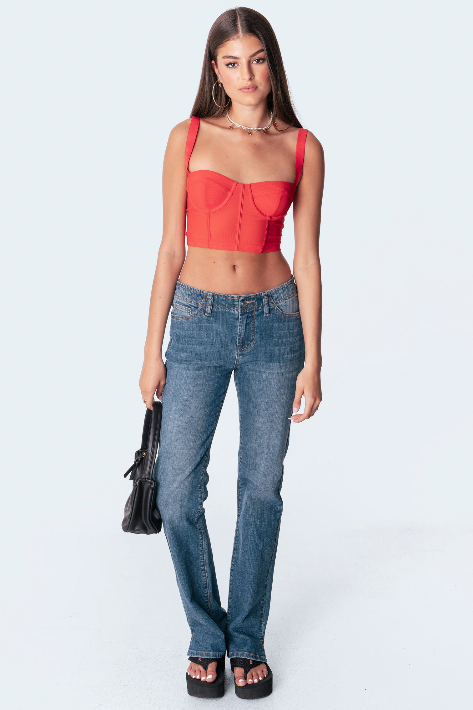 Vintage Low-Rise Blue Denim Jeans
