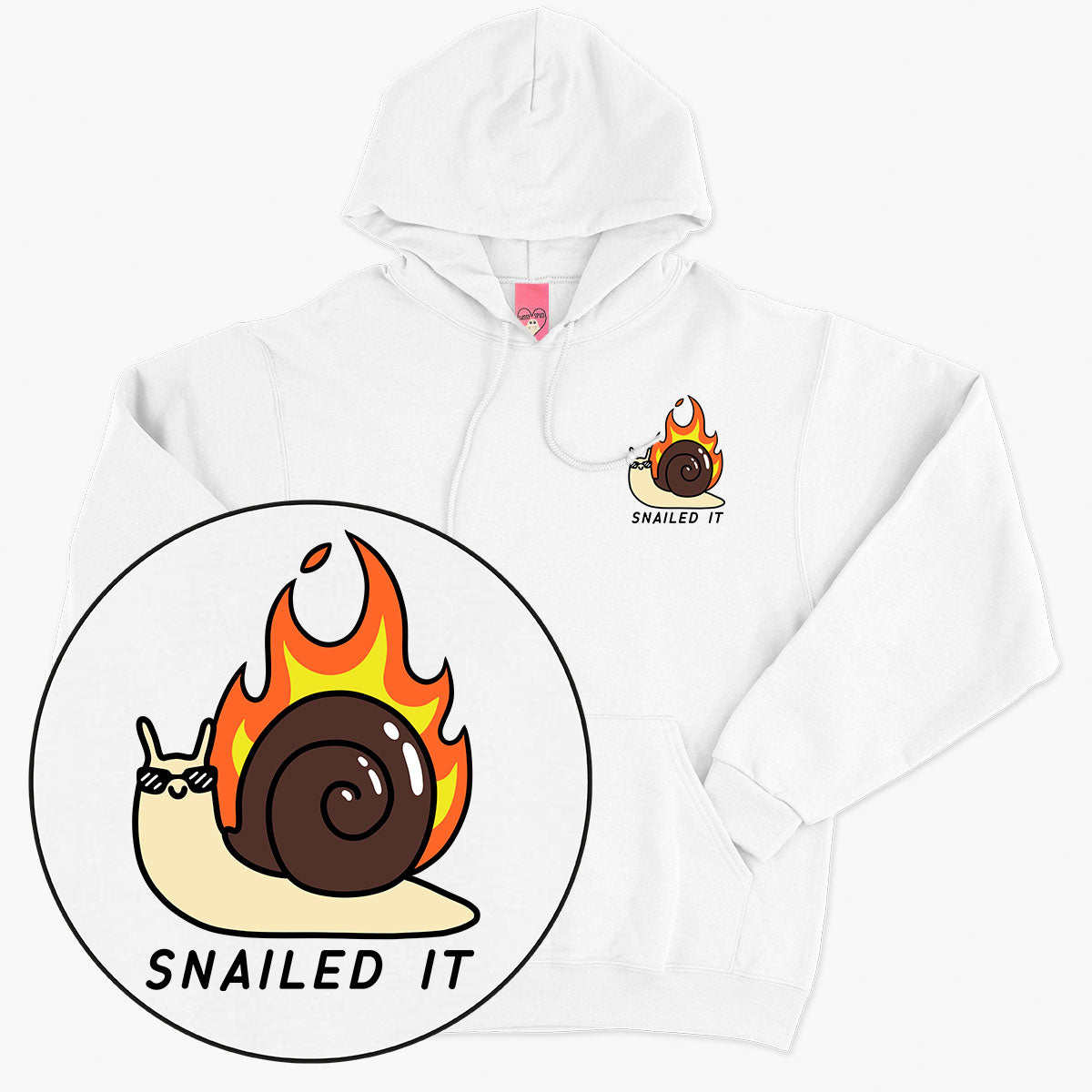 Cute Snail Print Hoodie in Assorted Colors