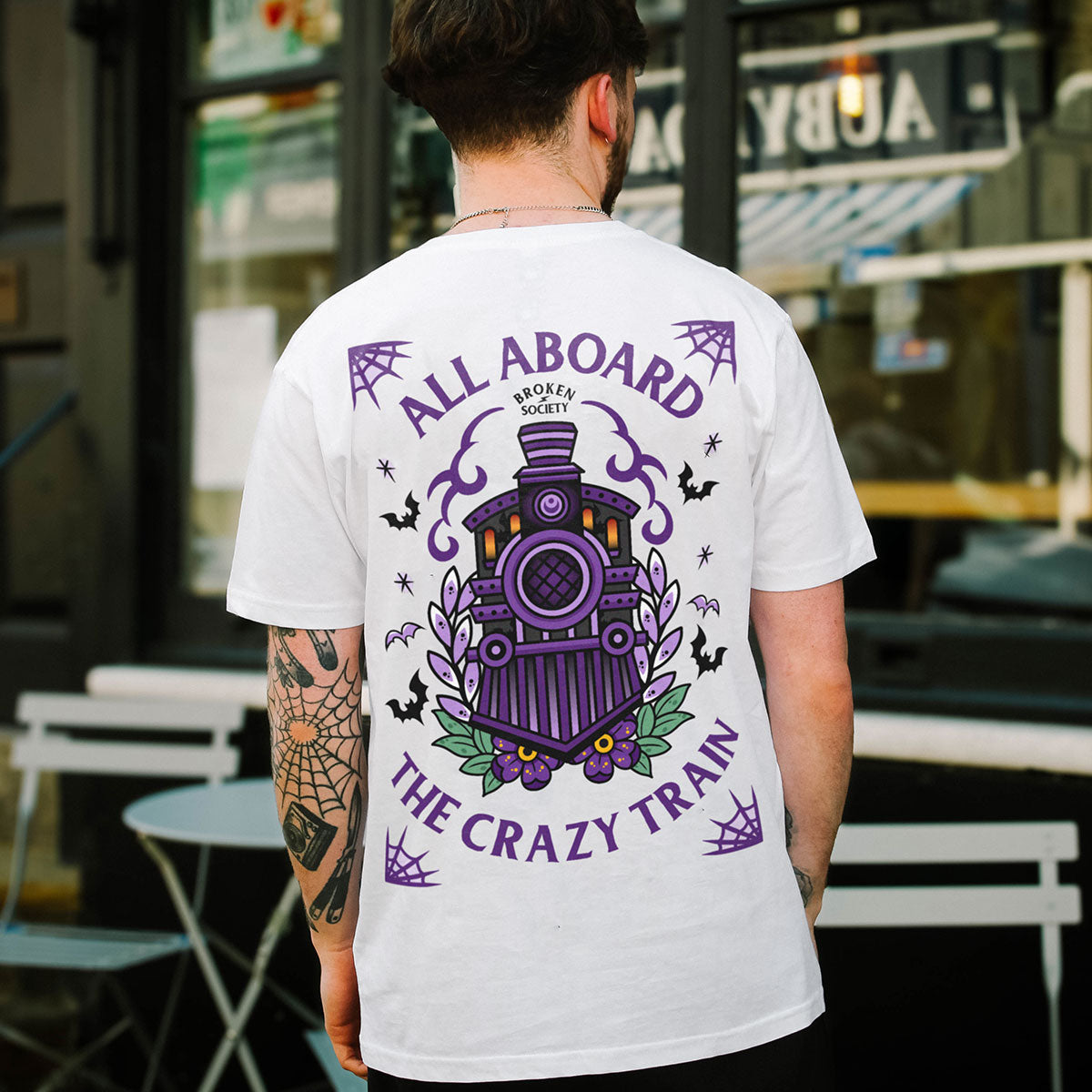 Tribute Organic Cotton Tattoo T-Shirt in Bold Colors