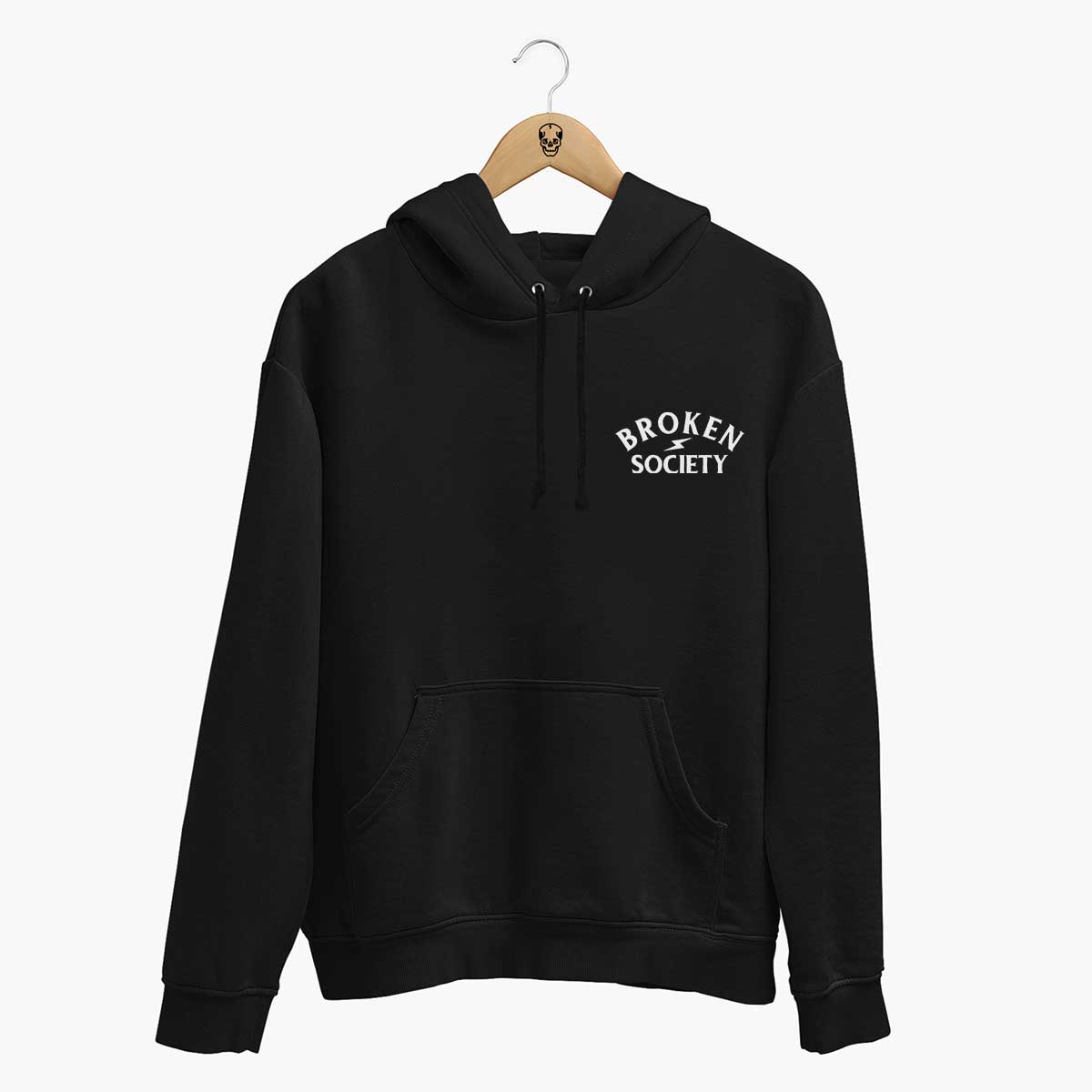 Tattoo Skull Print Unisex Cotton Hoodie
