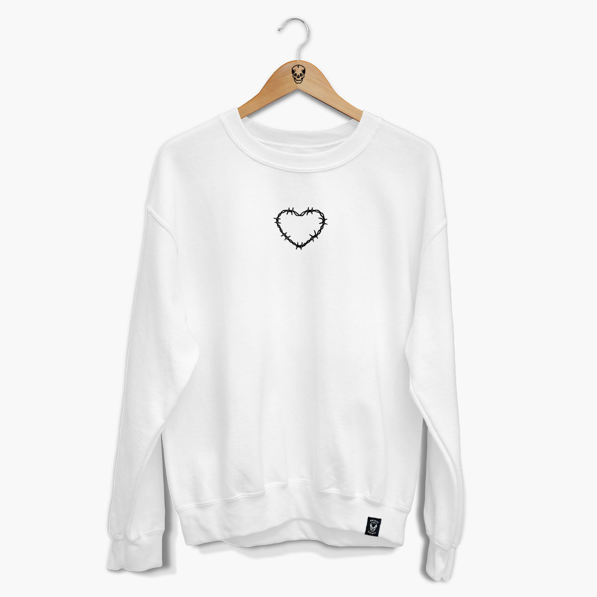 Embroidered Barbed Wire Unisex Tattoo Sweatshirt in Multiple Colors