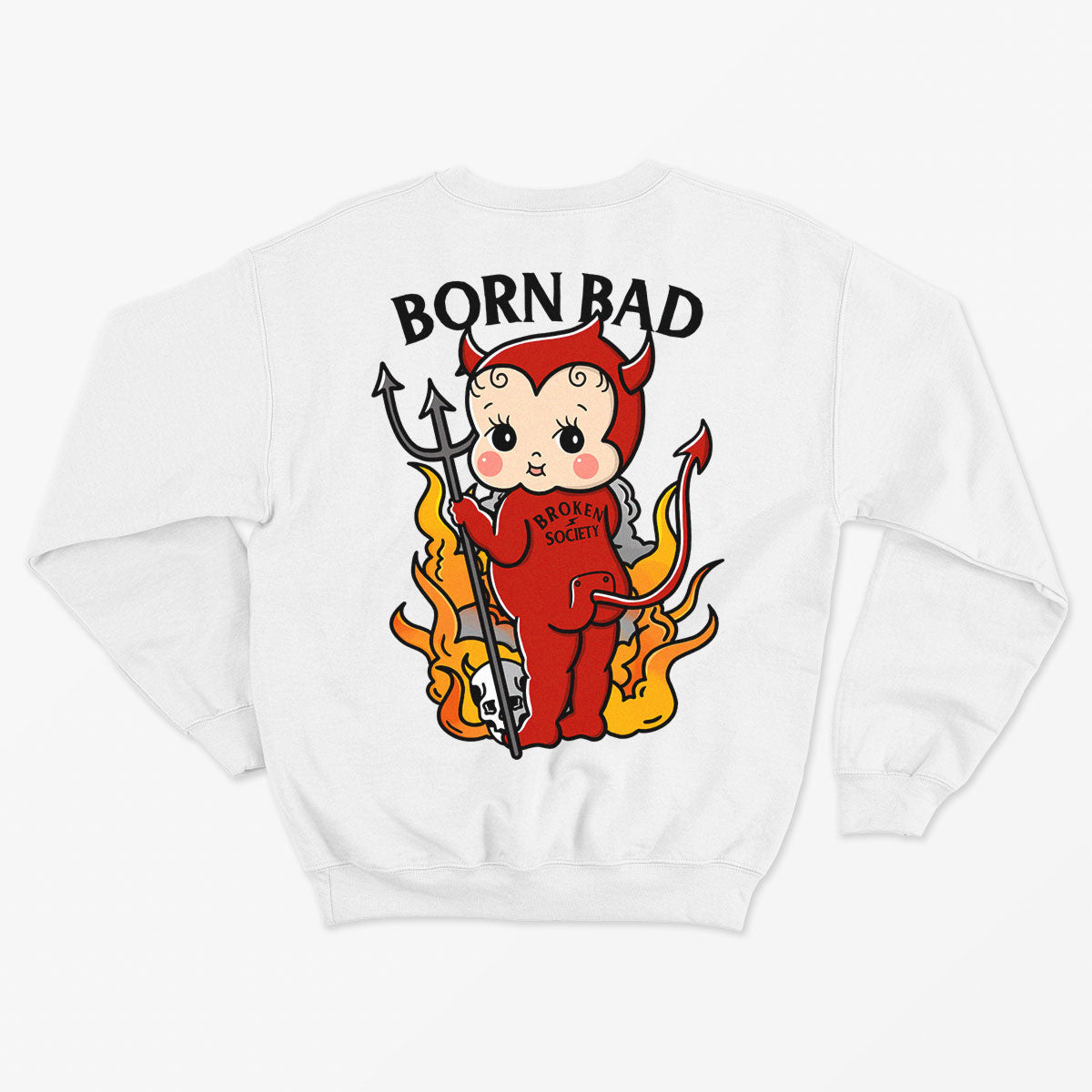 Devil Tattoo Kids Sweatshirt - Soft Cotton Wearing Comfort