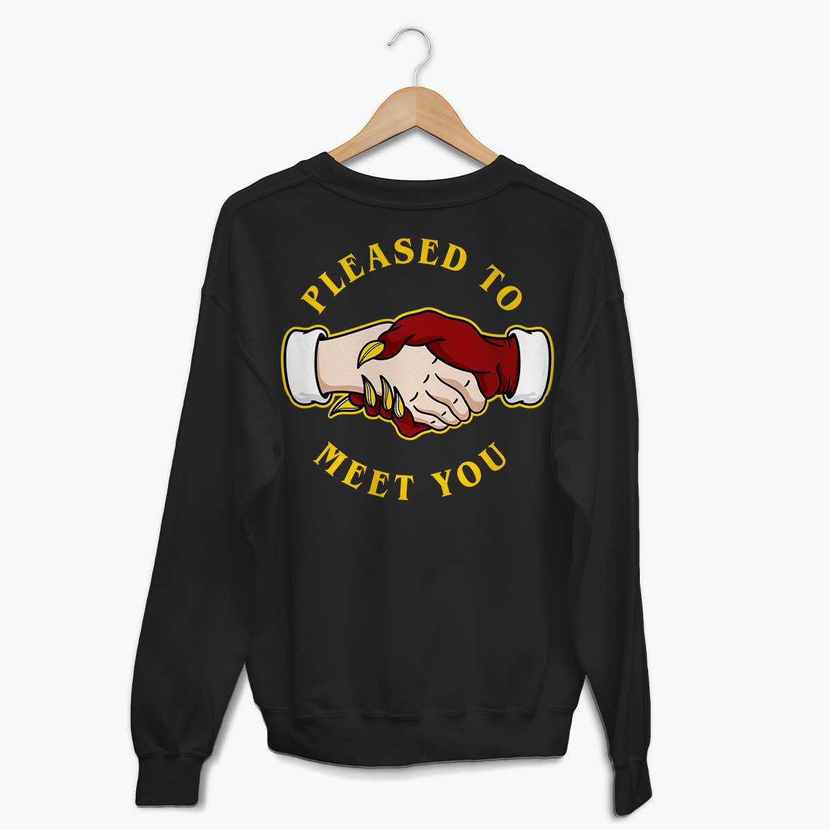 Tattoo Inspired Cotton Sweatshirt in Black and White (Unisex)