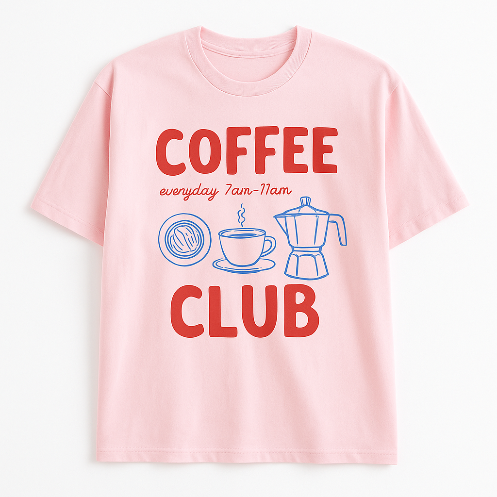 Brew Club Graphic Tee Shirt - Cozy Caffeine-Fueled Comfort