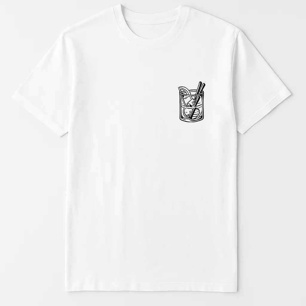 Playful Cocktail Graphic Tee for Stylish Summer Nights