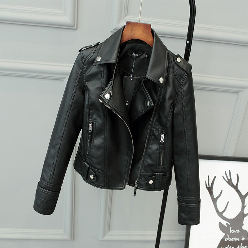 Premium Faux Leather & Suede Womens Jacket