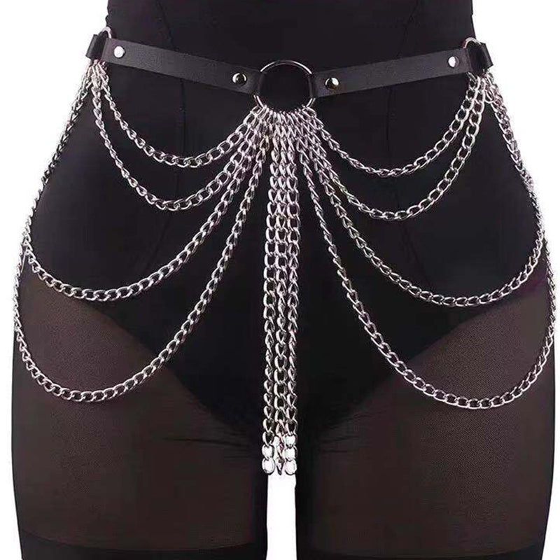 Gothic Style Metal Chain Belt