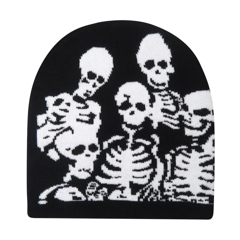 Premium Cotton & Polyester Unisex Skull Beanie
