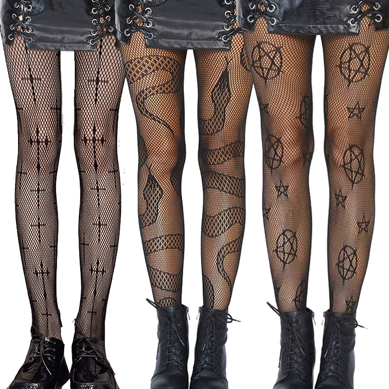 Limited Edition Gothic Silk Blend Party Tights