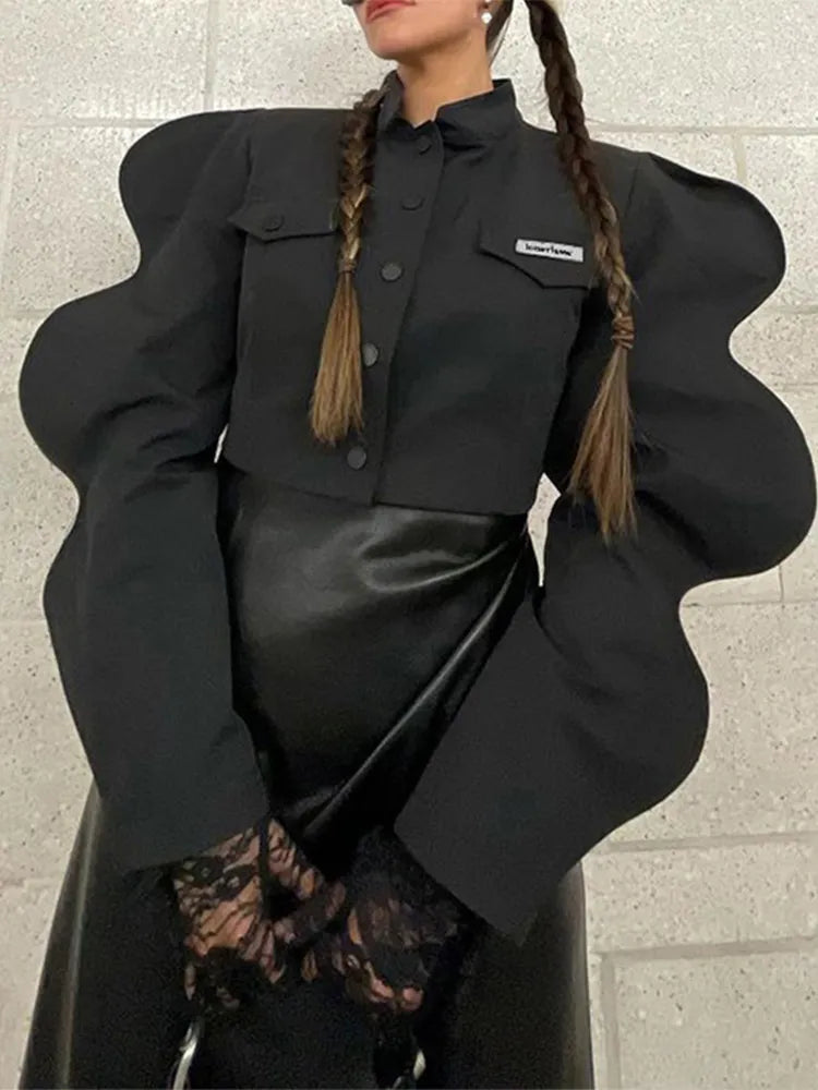 Limited Edition Black Womens Cotton Polyester Jacket