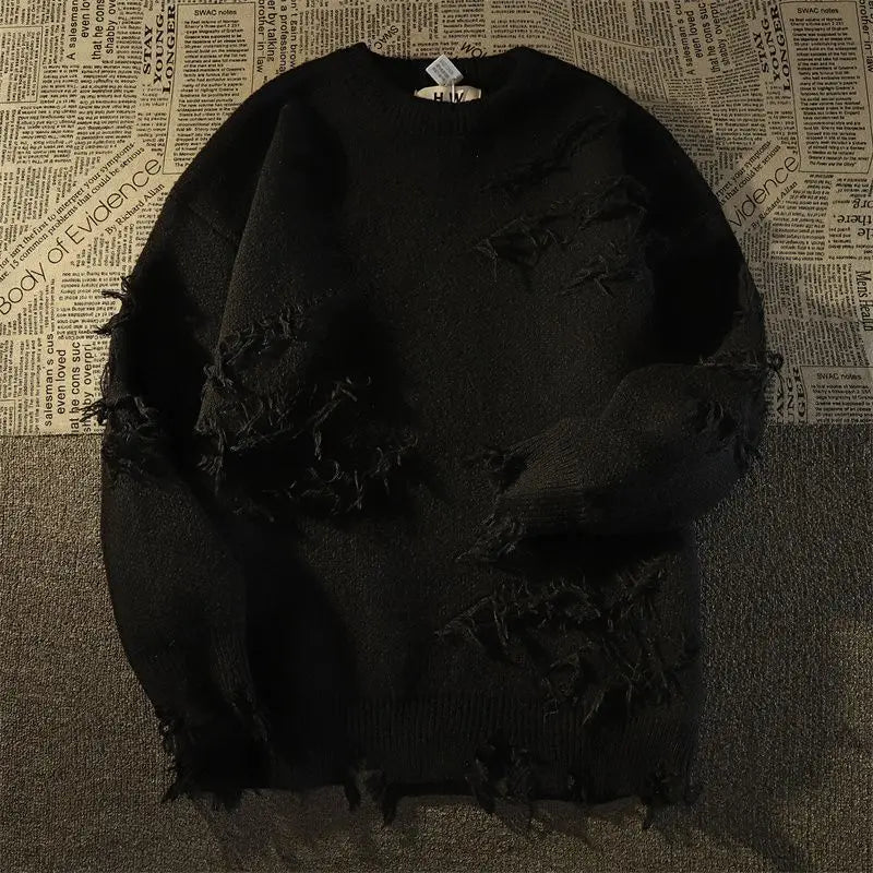 Premium Cotton Blend Charismatic Black Green Sweater