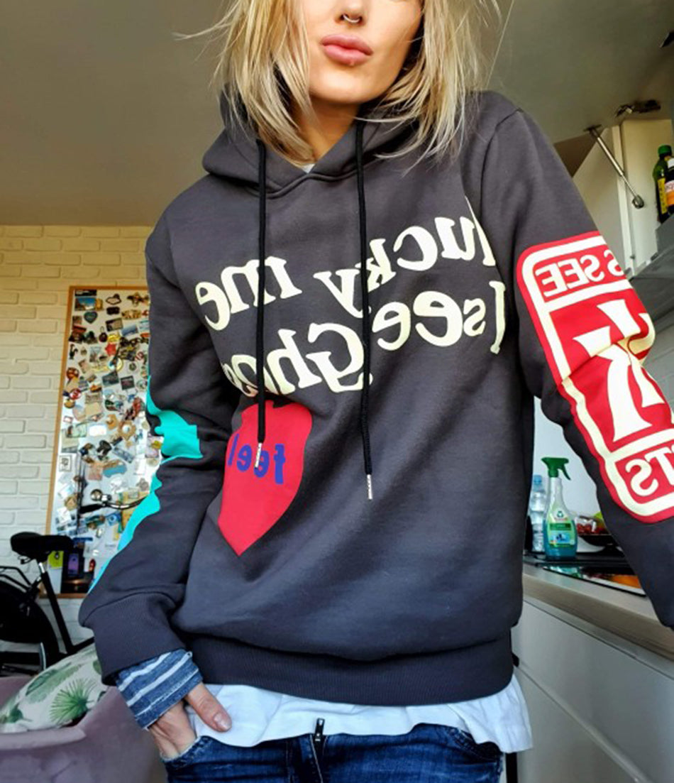 Premium Lucky Me Cotton Blend Hoodie - Mens Pullover