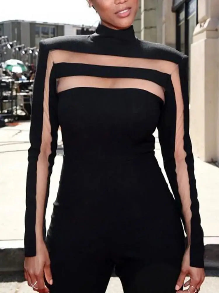 Black Mesh Top for Women Elegant and Comfortable