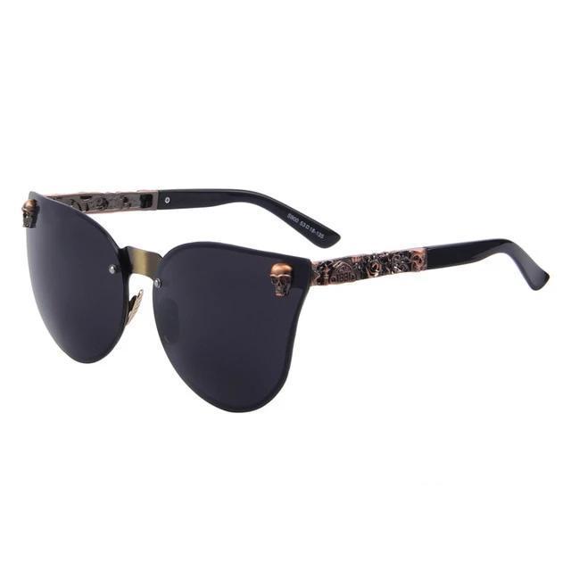 Polarized UV400 Skull Sunglasses for Clear Vision