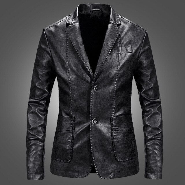 Limited Edition Faux Leather and Suede Mens Jacket
