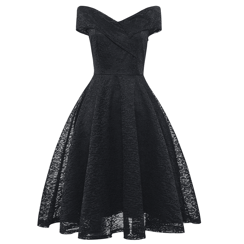 Moody Black Gothic Dress with Dark Motifs