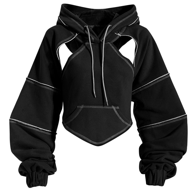 Premium Cropped Cotton Polyester Hoodie