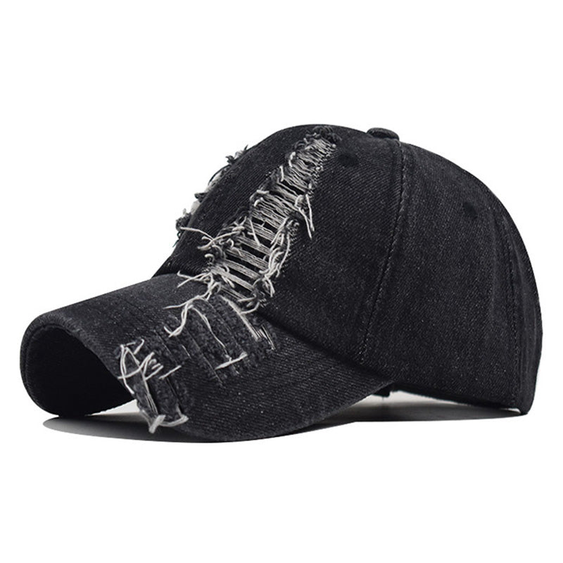 Comfortable Cotton Worn Cap for Men - Black